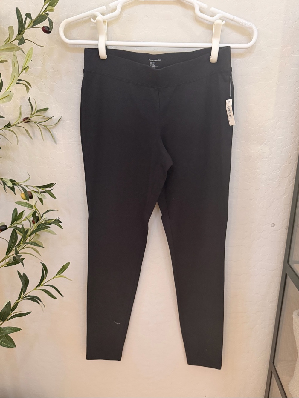 Black Stretch Ponte Ankle Pants